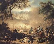 Jean Marc Nattier The Battle of Lesnaya oil painting on canvas